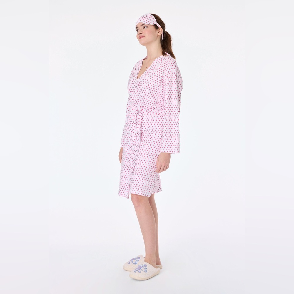 ROLLER RABBIT Hearts of Love Pink Robe - O/S